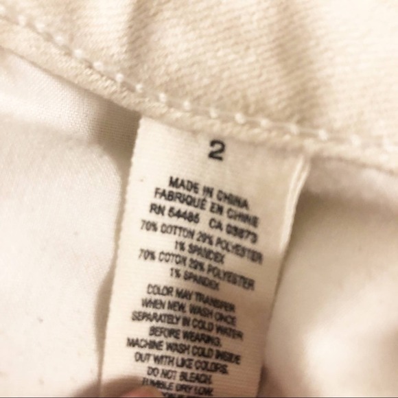 American Eagle Stretch Tan Print Short Shorts Size 2 - Picture 5 of 6